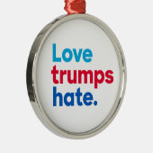 "De troevenhaat van de liefde " Metalen Ornament (Rechts)