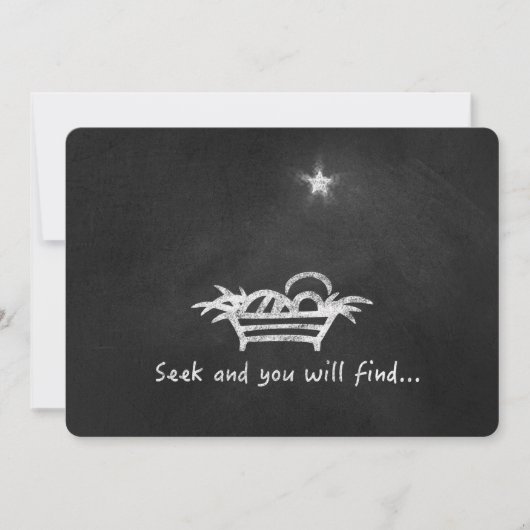 De Trog van het bord Feestdagenkaart (Voorkant)