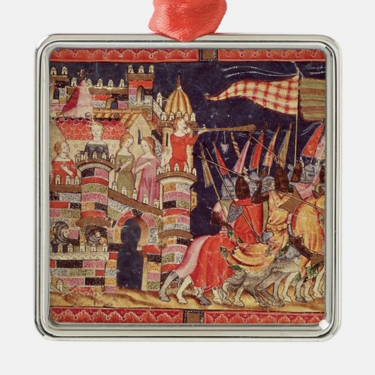De Trojaanse vechtpartij Metalen Ornament (Voorkant)