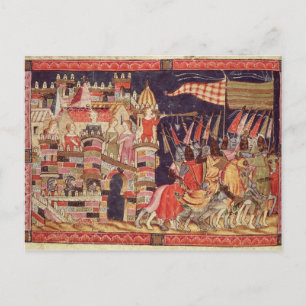 De Trojanen die de strijd verlaten Briefkaart
