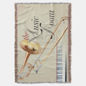 De trombone goot deken (Voorkant Verticaal)