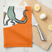 De trommelhagedis theedoek (Quarter Fold)