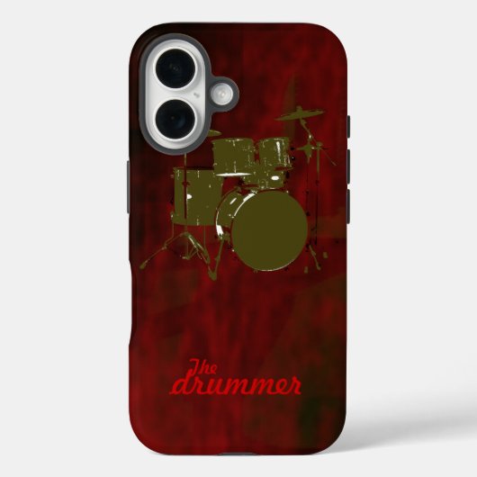 de trommelkoel rood Case-Mate iPhone case (Achterkant)