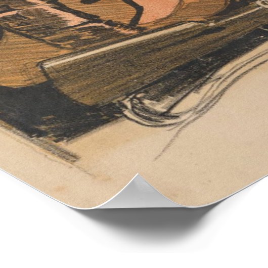 De trompet roept oorlog op poster (Hoek)