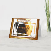 De trompetten van de viering feestdagen kaart (Voorkant)