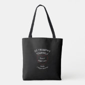 De-trompetter jezelf tote bag (Achterkant)