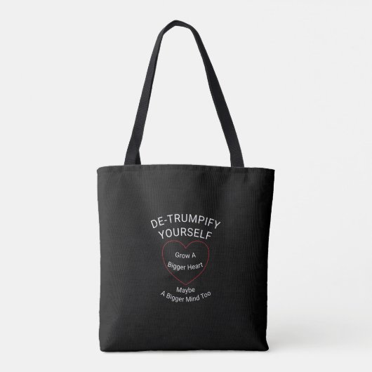 De-trompetter jezelf tote bag (Achterkant)