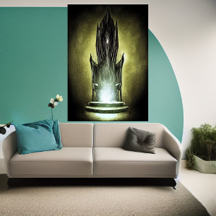 De troon   AI Art Poster