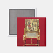 De troon, van de Tutankhamun Magneet (Voorkant / Achterkant)