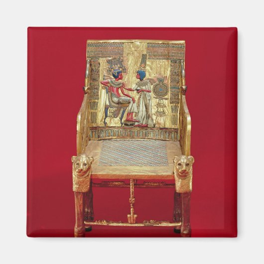 De troon, van de Tutankhamun Magneet (Voorkant)