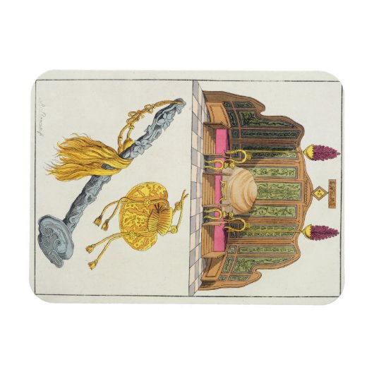 De troon van een Chinese keizer, jojojojo-scepter  Magneet (Horizontaal)