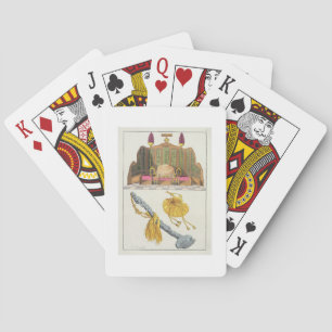 De troon van een Chinese keizer, jojojojo-scepter Pokerkaarten