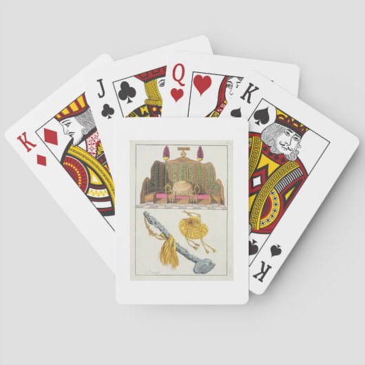 De troon van een Chinese keizer, jojojojo-scepter Pokerkaarten (Achterkant)