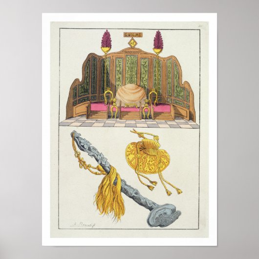 De troon van een Chinese keizer, jojojojo-scepter Poster (Voorkant)