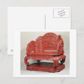 De troon van keizer Ch'ien Lung (1736-95) Briefkaart (Voorkant / Achterkant)