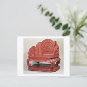 De troon van keizer Ch'ien Lung (1736-95) Briefkaart (Staand voorkant)