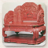 De troon van keizer Ch'ien Lung (1736-95) Drankjes Onderzetter (Voorkant)