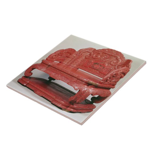 De troon van keizer Ch'ien Lung (1736-95) Tegeltje (Zijkant)