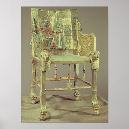 De troon van Tutankhamun Nieuw Koninkrijk Poster (Voorkant)