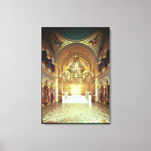 De troonkamer uit het noorden canvas afdruk