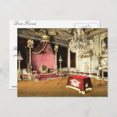 De troonzaal, Fontainebleau Palace, Frankrijk, lui Briefkaart (Voorkant / Achterkant)