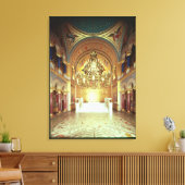 De Troonzaal uit het noorden Canvas Afdruk (Insitu (Woonkamer))