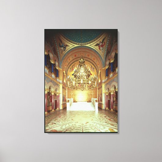 De Troonzaal uit het noorden Canvas Afdruk (Voorkant)