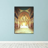 De Troonzaal uit het noorden Canvas Afdruk (Insitu (Houten vloer))