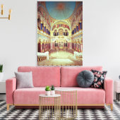 De troonzaal uit het zuiden canvas afdruk (Insitu (Woonkamer))