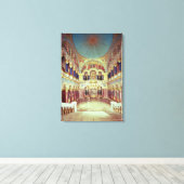 De troonzaal uit het zuiden canvas afdruk (Insitu (Houten vloer))