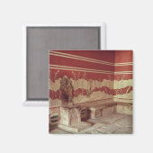 De troonzaal van Minos, 1500-1400 voor Christus Magneet (Voorkant / Achterkant)