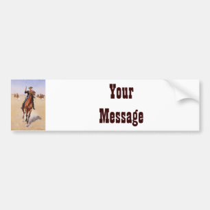 De Trooper van Frederic Remington Bumpersticker