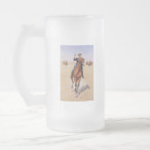 De Trooper van Frederic Remington Matglas Bierpul (Links)