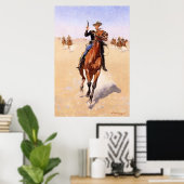 De Trooper van Frederic Remington Poster (Thuiskantoor)