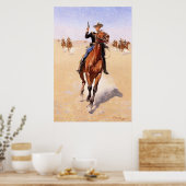 De Trooper van Frederic Remington Poster (Keuken)