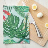 De tropen | Oerwoud Botanische vogel van het parad Theedoek (Quarter Fold)