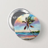 De tropen verzorgen ronde button 5,7 cm (Voorkant /achterkant)