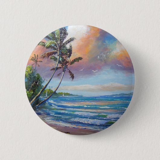 De tropen verzorgen ronde button 5,7 cm (Voorkant)