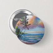 De tropen verzorgen ronde button 5,7 cm (Voorkant /achterkant)