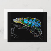 De Tropic Animal Chameleon Briefkaart (Voorkant / Achterkant)