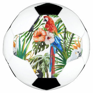 De tropisch vogels van de waterverf en voetbal