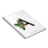 De tropische Brief van de Folie van Faux van Notitieboek (Rechterzijde)