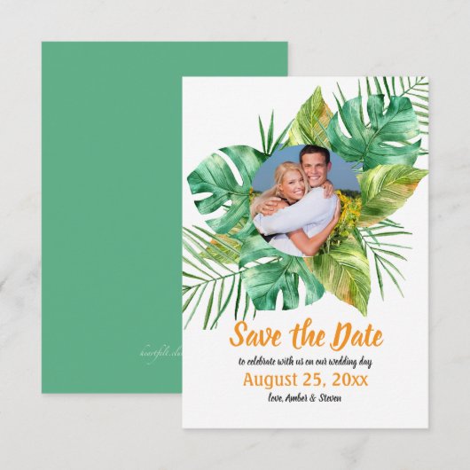 De tropische Foto bewaart de Aankondiging van de D (Voorkant / Achterkant)