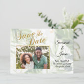 De tropische Foto bewaart de Datum Aankondiging (Staand voorkant)