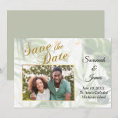 De tropische Foto bewaart de Datum Aankondiging (Voorkant / Achterkant)