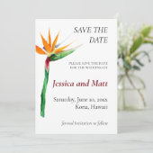 De tropische Foto bewaart de Datum Kaart (Staand voorkant)