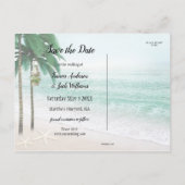 De Tropische Foto sparen het Briefkaart van de Dat (Achterkant)