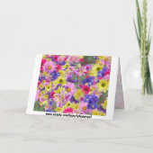 De tropische Groet van de Omlijsting van Bloemen Kaart (Achterkant)