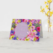 De tropische Groet van de Omlijsting van Bloemen Kaart (Gele Bloem)