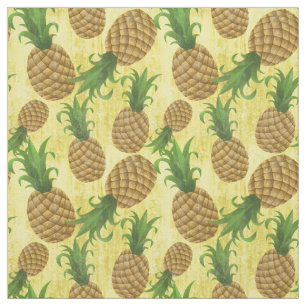 De tropische Hawaiiaanse Gele Vintage van het Stof